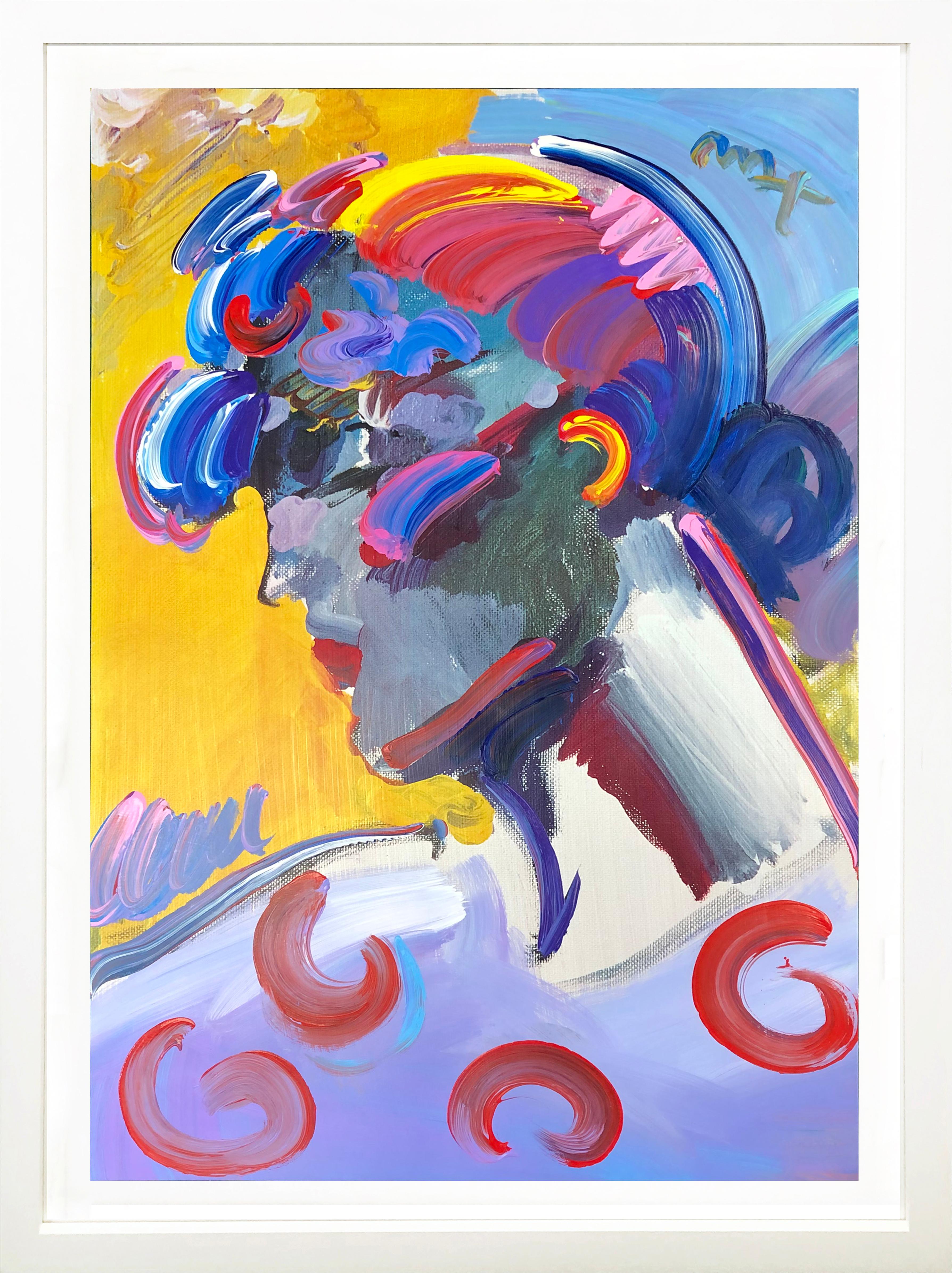 Figurative Painting Peter Max - PALM BEACH LADY - Robe de chambre