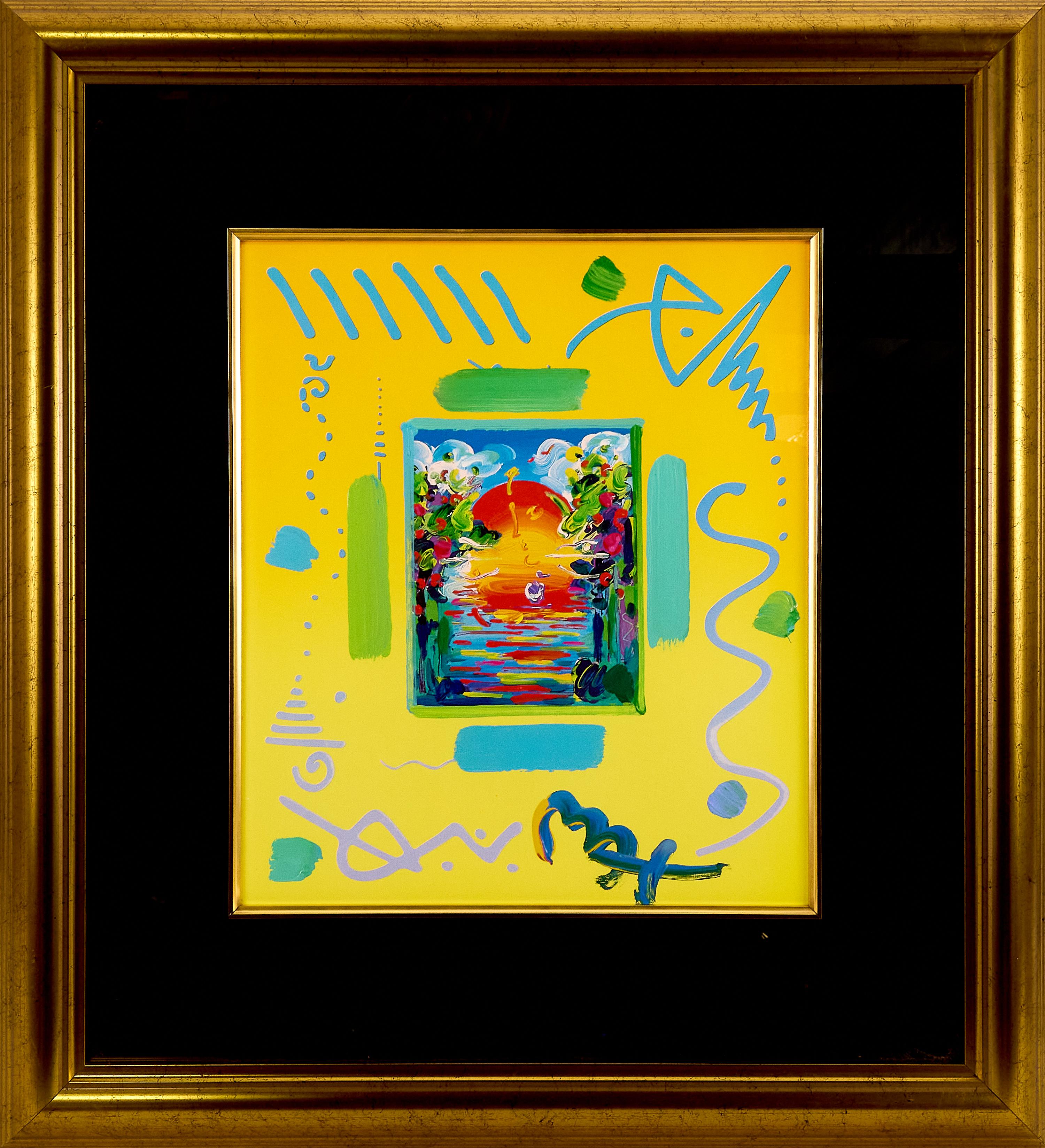 Peter Max A Better World Signed Mixed Media on Paper