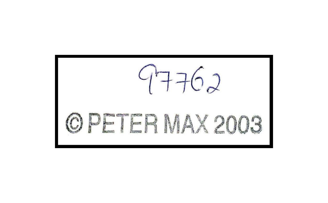 PETER MAX Acrylic Painting ORIGINAL SNOW WHITE Walt Disney Signed POP ART oil - Purple Portrait Painting by Peter Max