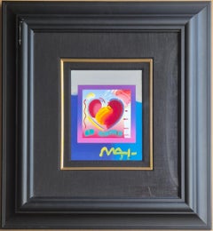 Peter Max -- Corazón sobre mezclas