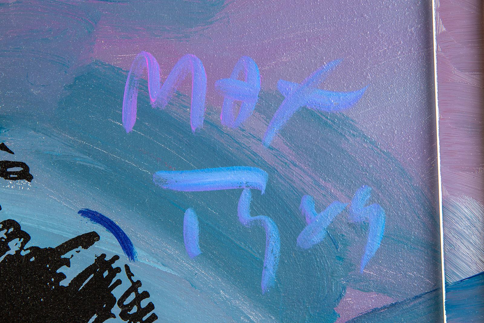 Artist: Peter Max
Title: Ronald Reagan
Medium: Acrylic on silkscreen on canvas
Framing: Framed and Matted
Size: 30