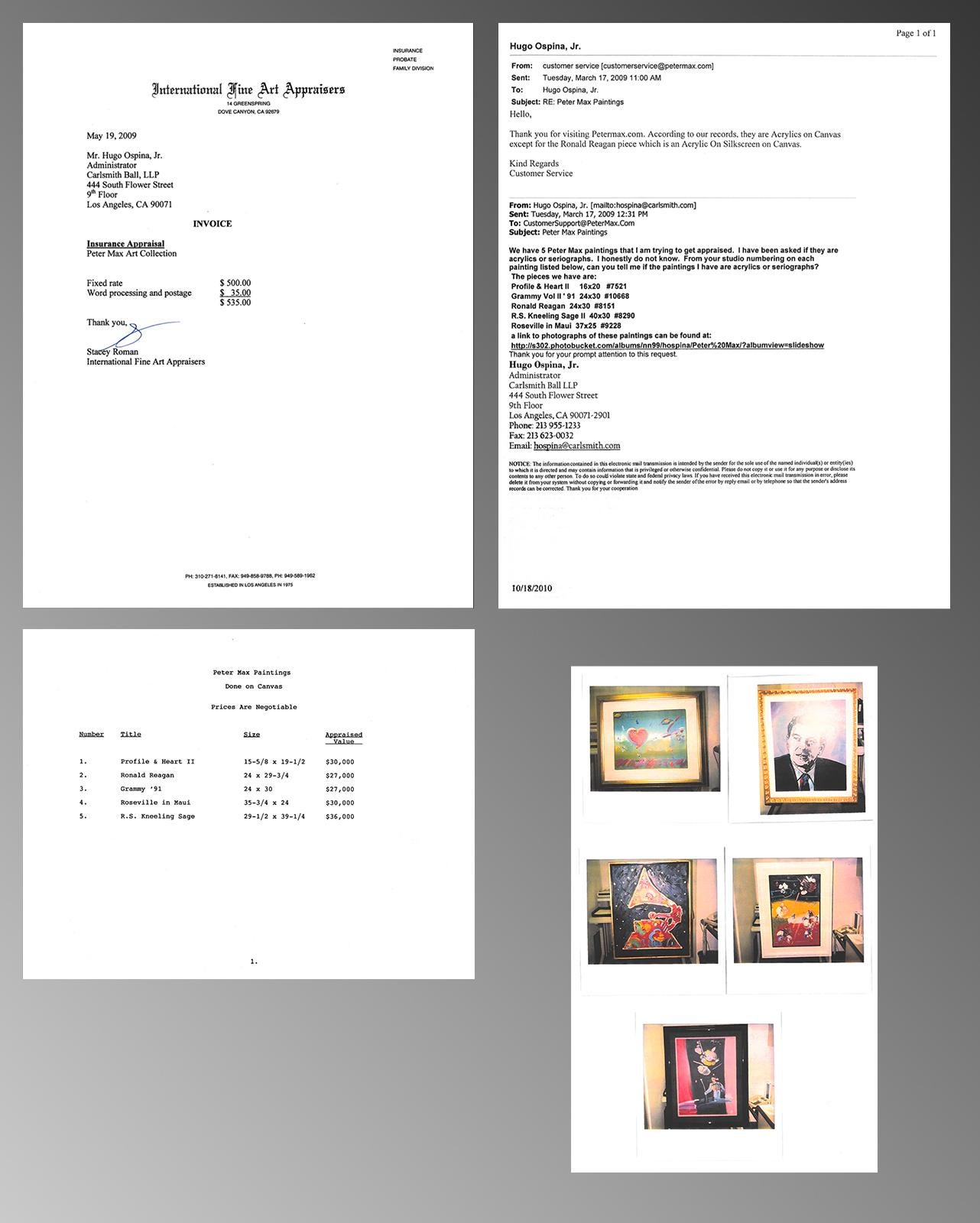 Peter Max Original Acrylic on Silkscreen on Canvas Painting Ronald Reagan Contem For Sale 7