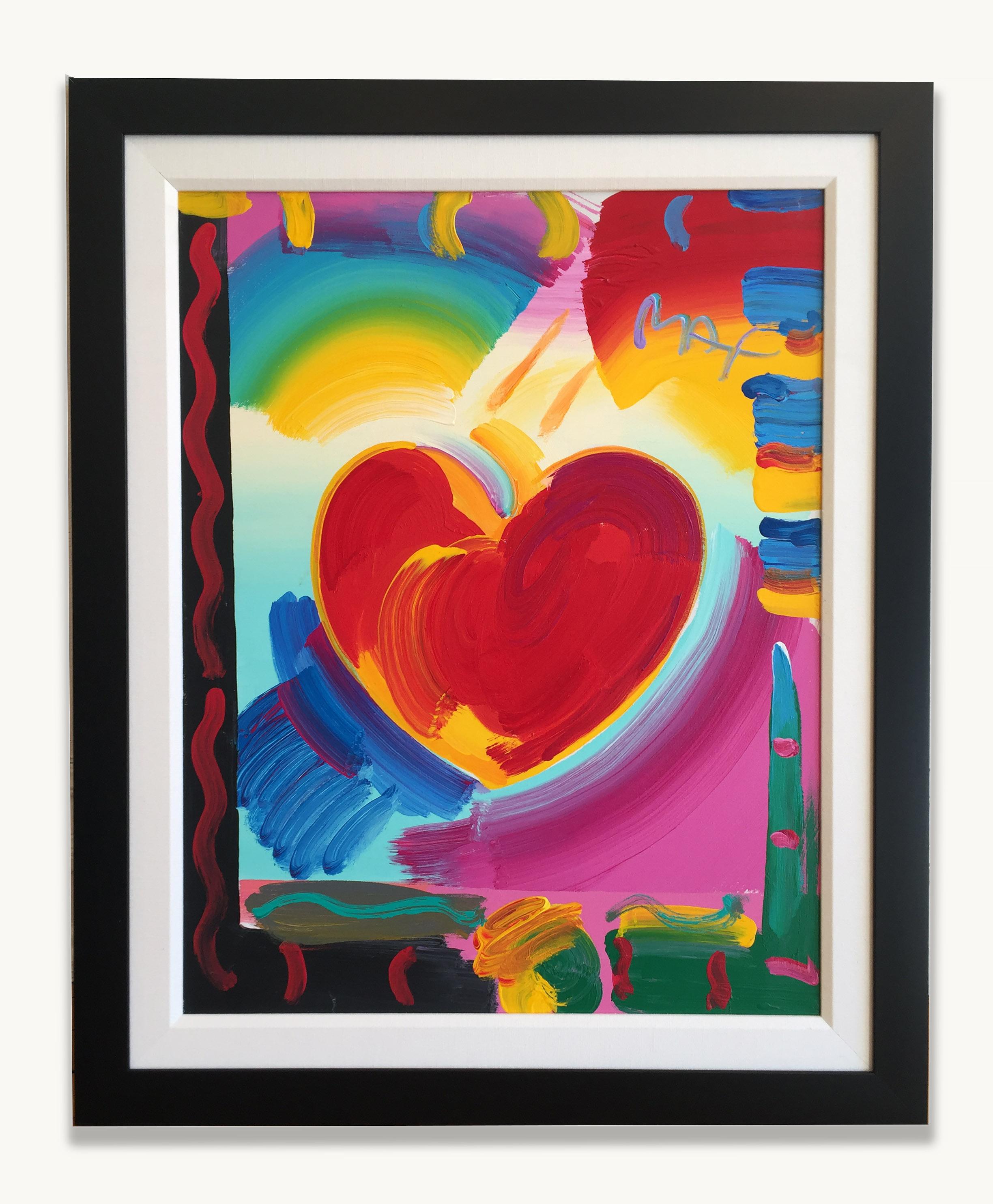 peter max heart paintings