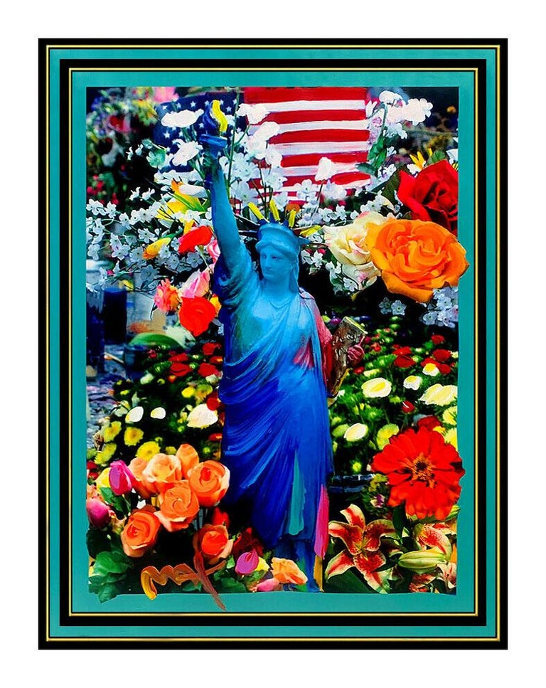 Peter Max Peter Max Original Signed Painting Statue Of Liberty