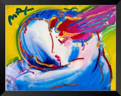 Peter Max Pace entro l'anno 2000 Tecnica mista 1998 Pittura originale 22x28