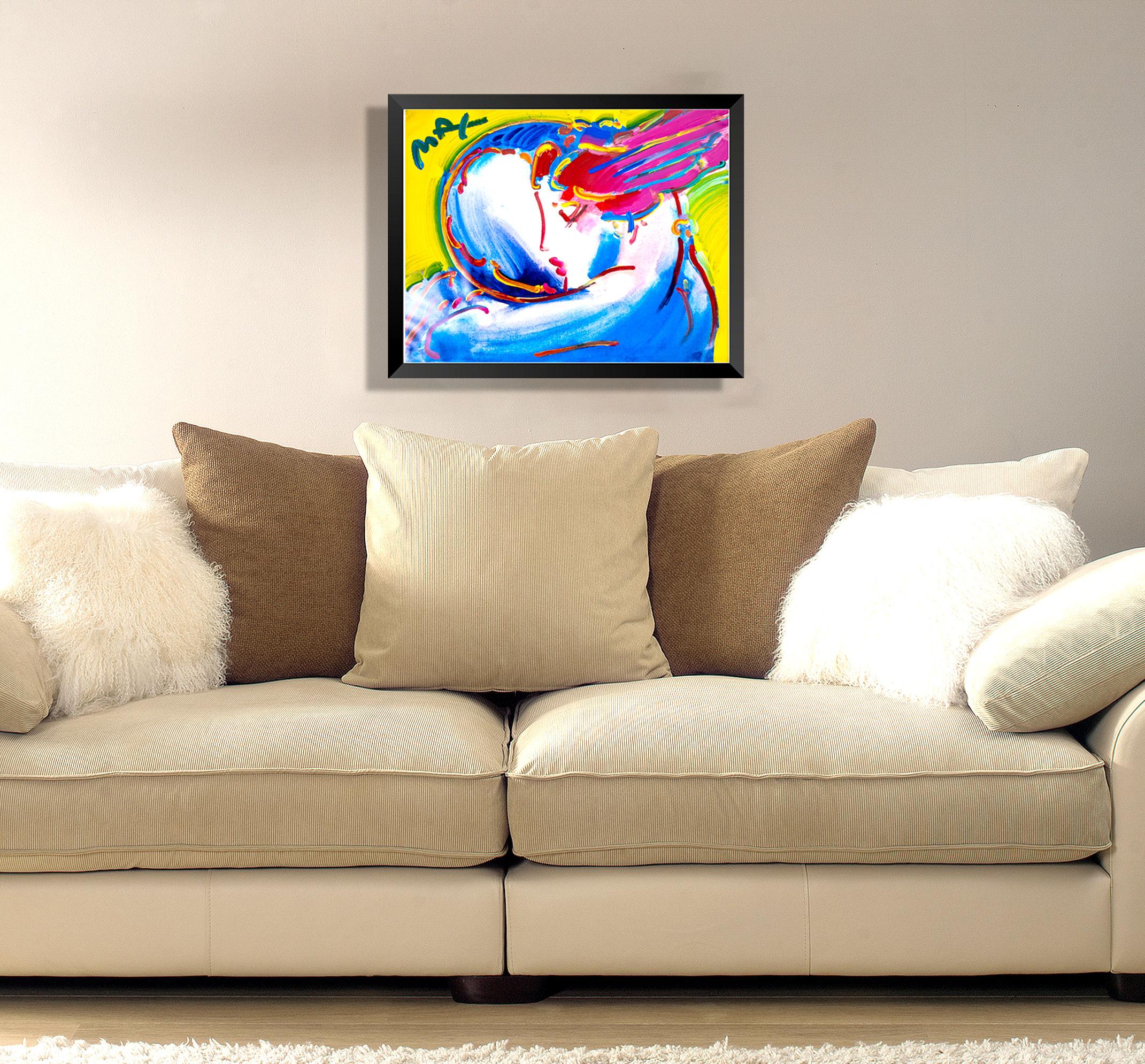 Artist: Peter Max
Title: Peace by the Year 2000
Medium: Original Mixed Media Painting with Acrylic and Offset Lithography on Paper
Dimensions: 22" x 28"
Year: 1998
Inscription: Signed "Max" on the bottom front
Documentation: Includes Peter Max