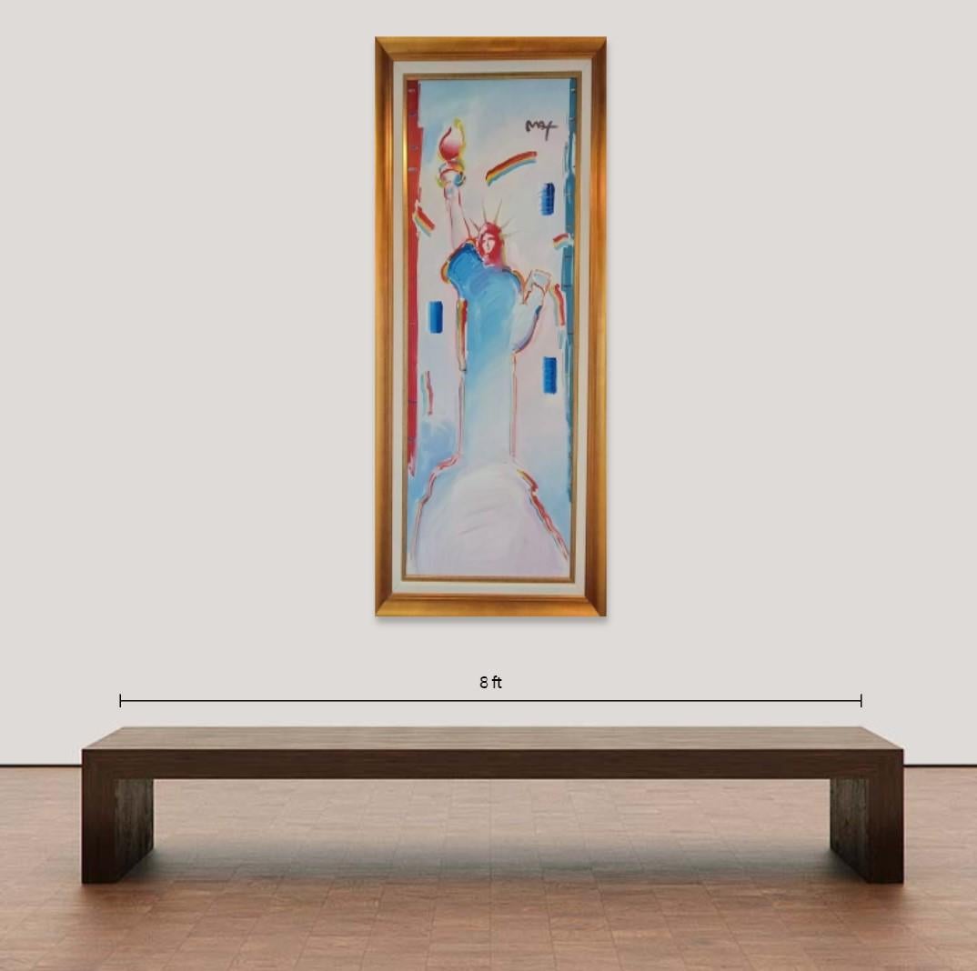 Peter Max Statue of Liberty Ver. II #2, 2007, Sunning in Person, 75 x 30 1