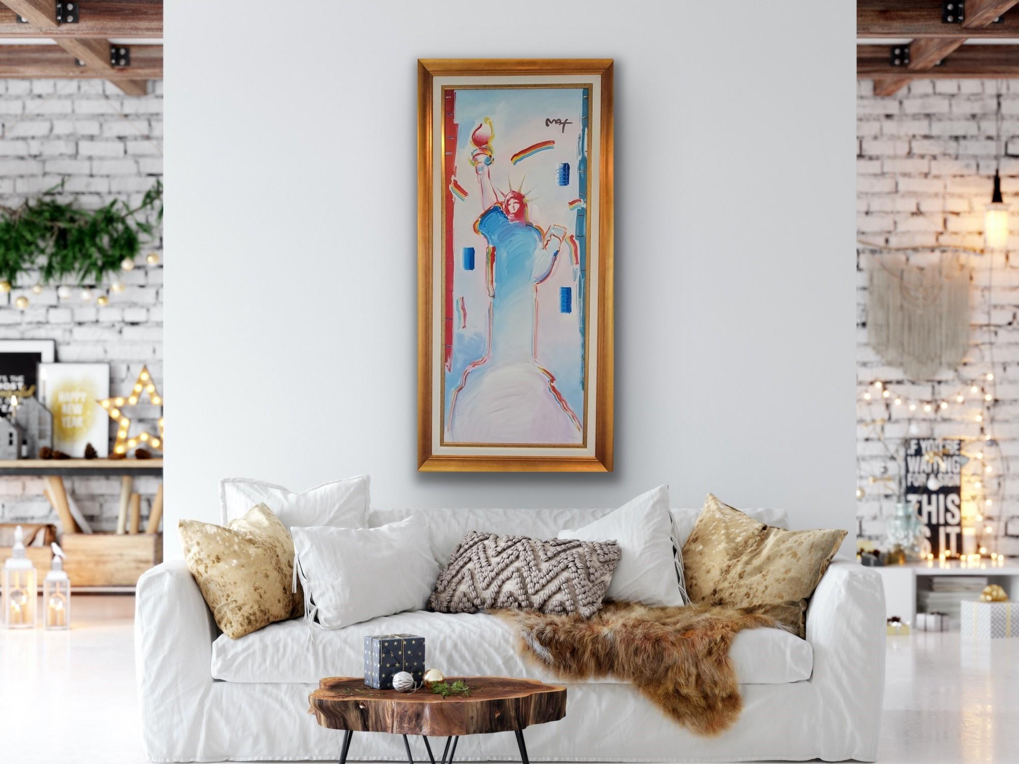 Peter Max Statue of Liberty Ver. II #2, 2007, Sunning in Person, 75 x 30 3