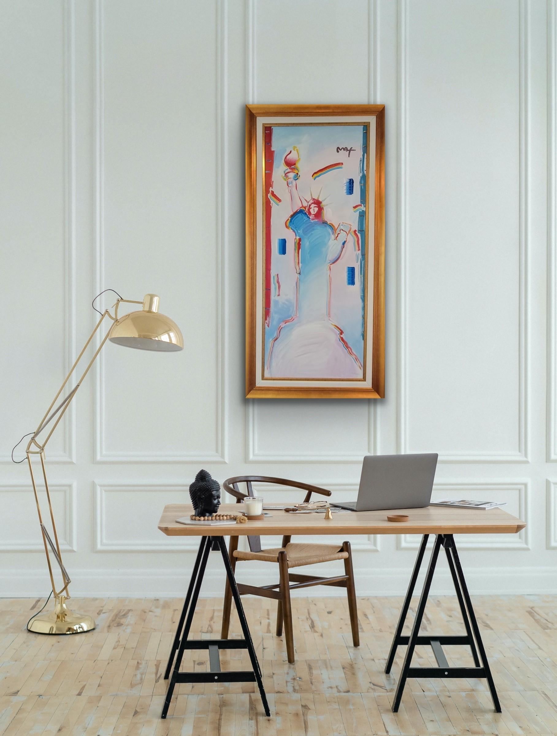 Peter Max Statue of Liberty Ver. II #2, 2007, Sunning in Person, 75 x 30 4