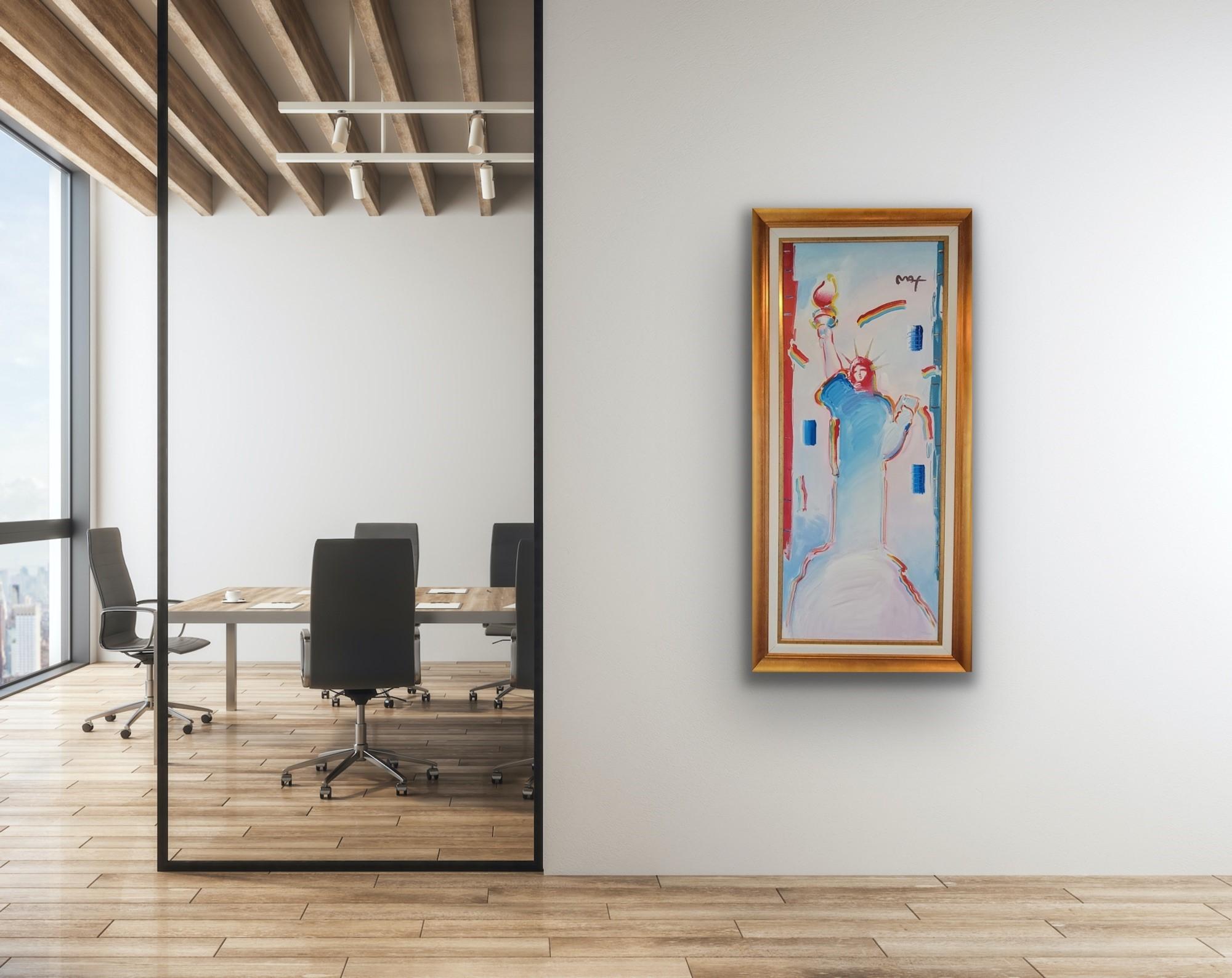 Peter Max Statue of Liberty Ver. II #2, 2007, Sunning in Person, 75 x 30 6