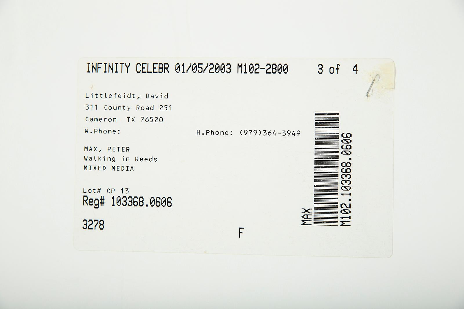 Peter Max Walking in Reeds Original Acrylic Painting on Lithography Paper For Sale 5