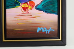Peter Max Without Borders (Ver. III) Signed 2018 Original Painting on Canvas