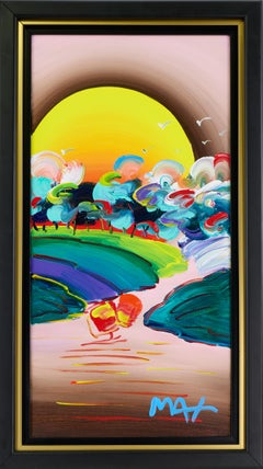 Peter Max Without Borders (Ver. III) Signed 2018 Original Painting on Canvas