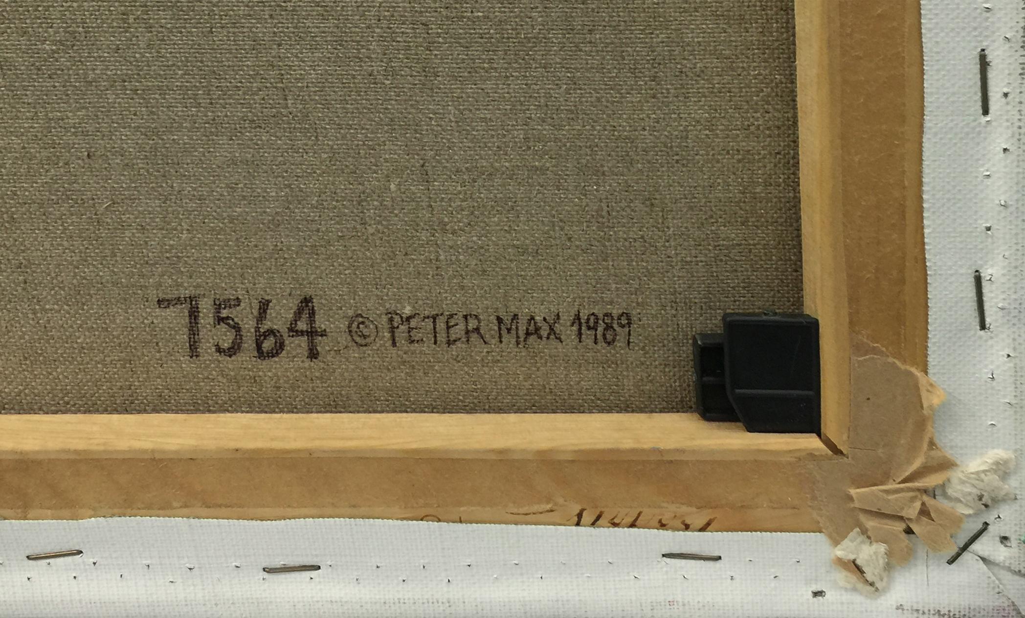 PROFILE (RAINBOW) - Painting by Peter Max