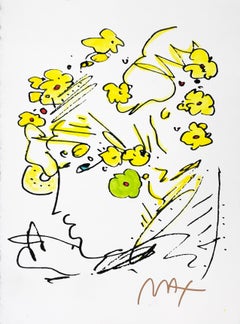 PROFILE WITH YELLOW FLOWERS