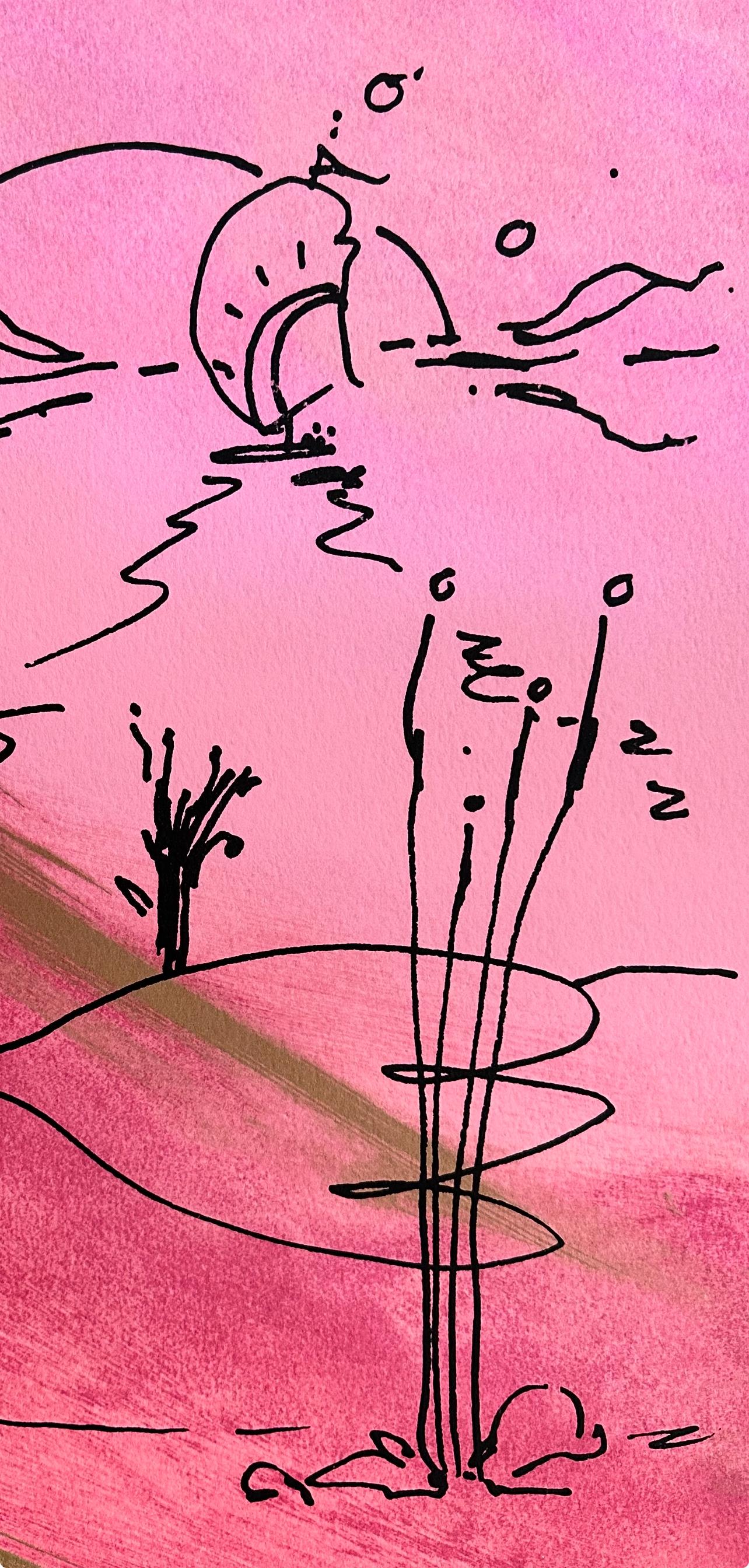Segelboot am Horizont, Peter Max im Angebot 3
