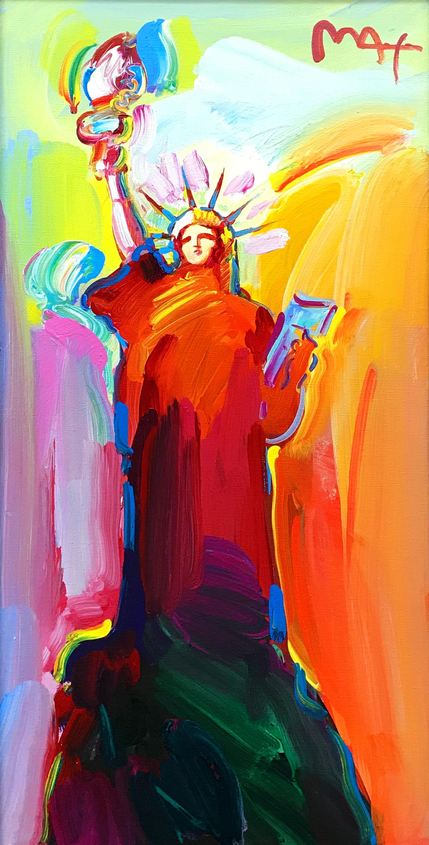 STATUE OF LIBERTY - Painting by Peter Max