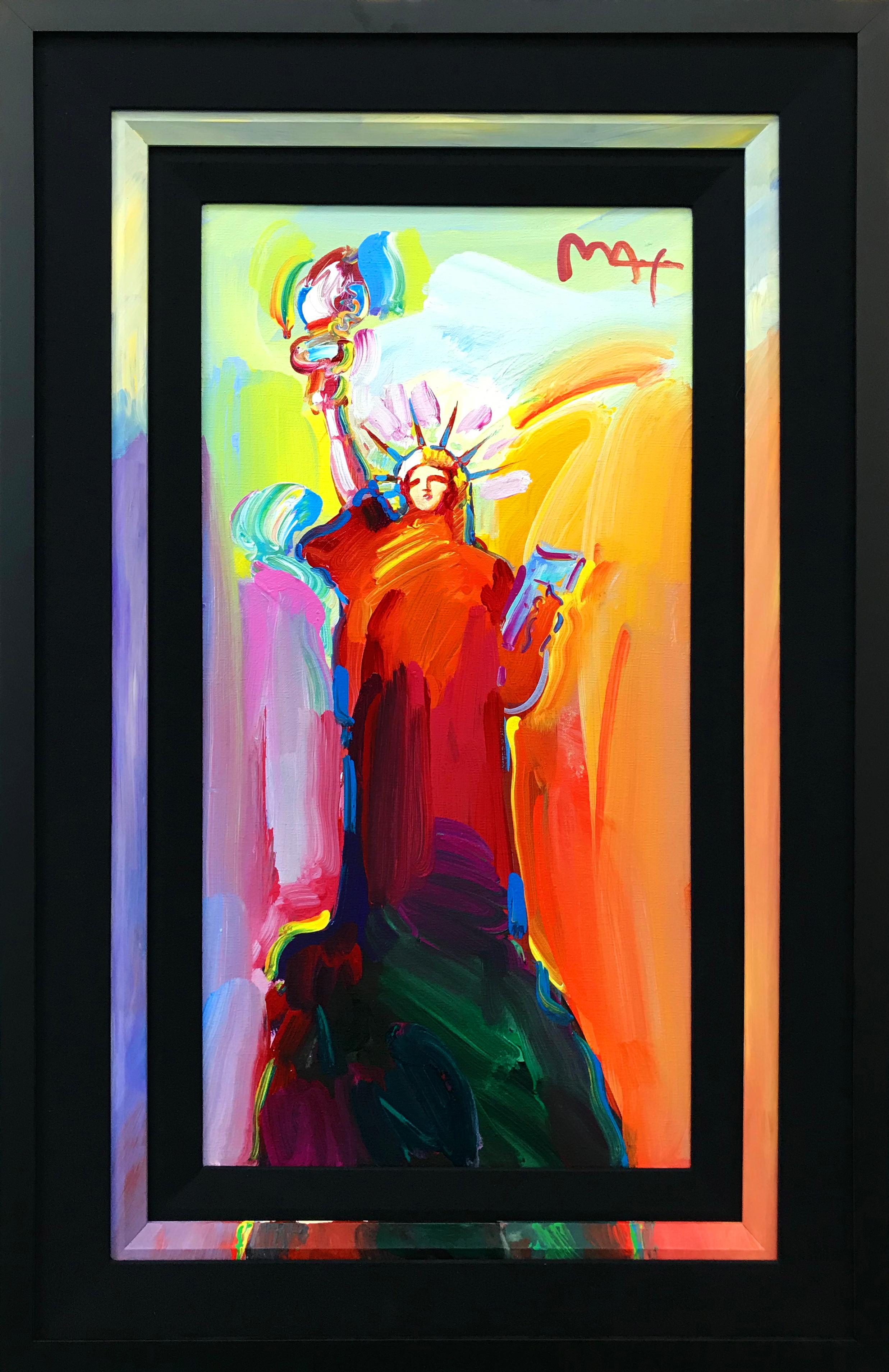 Peter Max Portrait Painting - STATUE OF LIBERTY