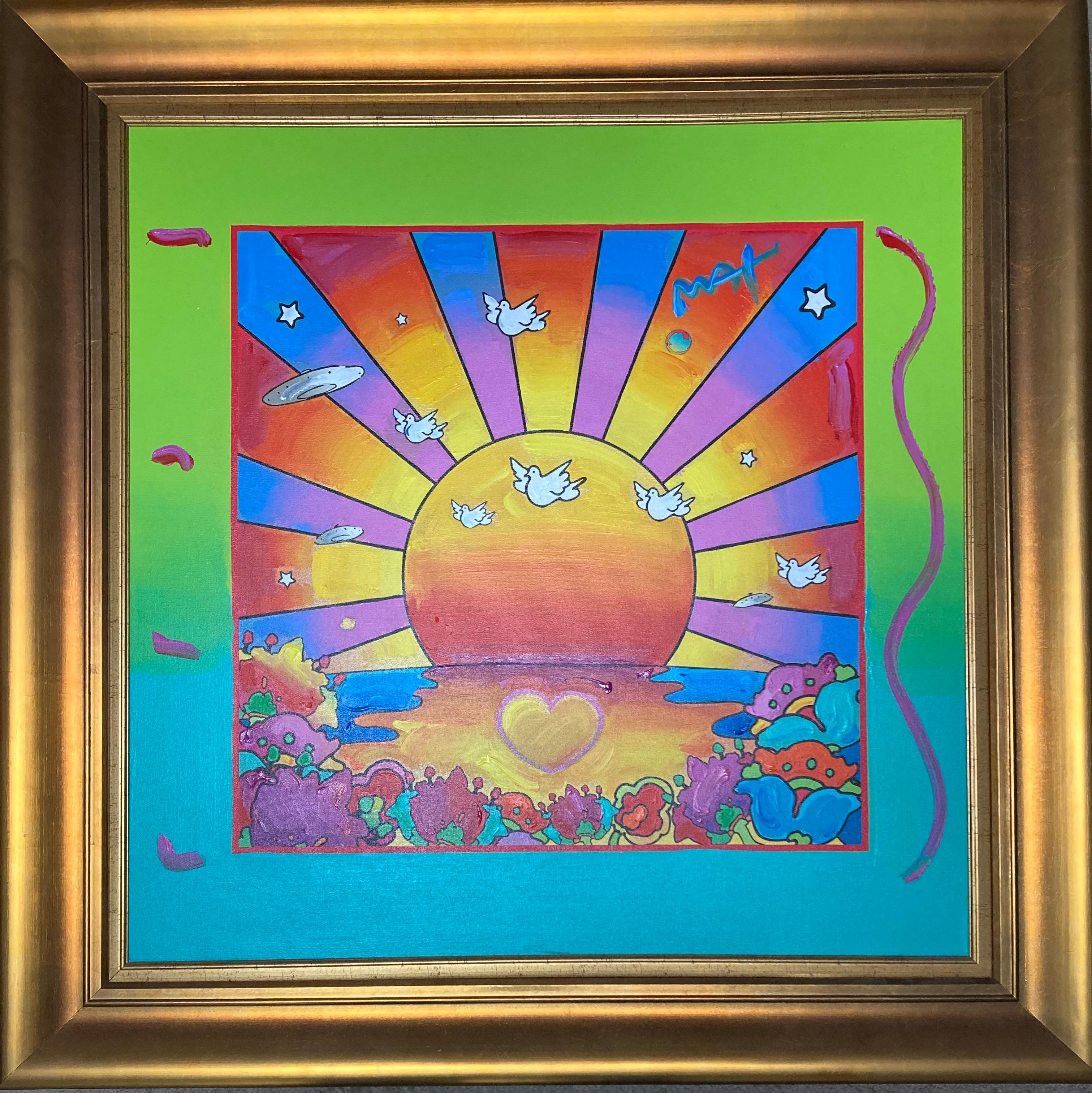 “Sunrise 2000” - Painting by Peter Max