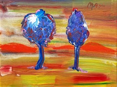 Sunset (custom framed original painting on canvas)