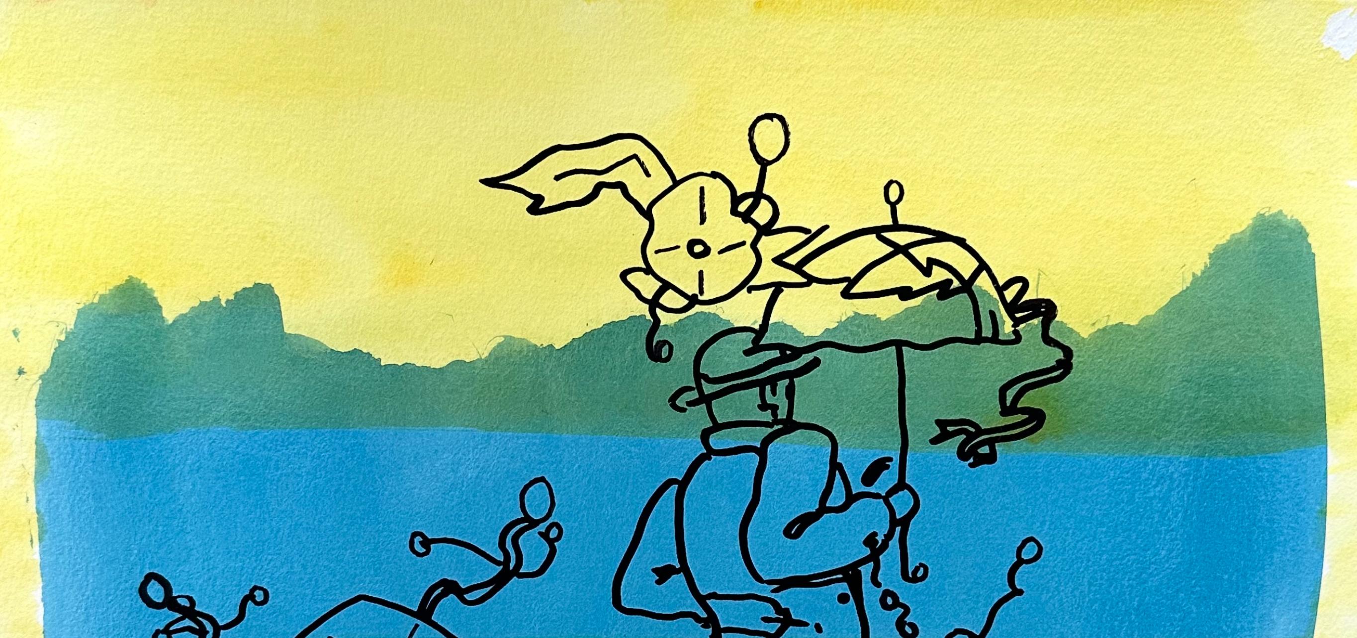 L'Uomo Ombrello, Peter Max in vendita 2