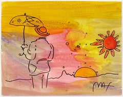 UMBRELLA MAN WITH HORIZON