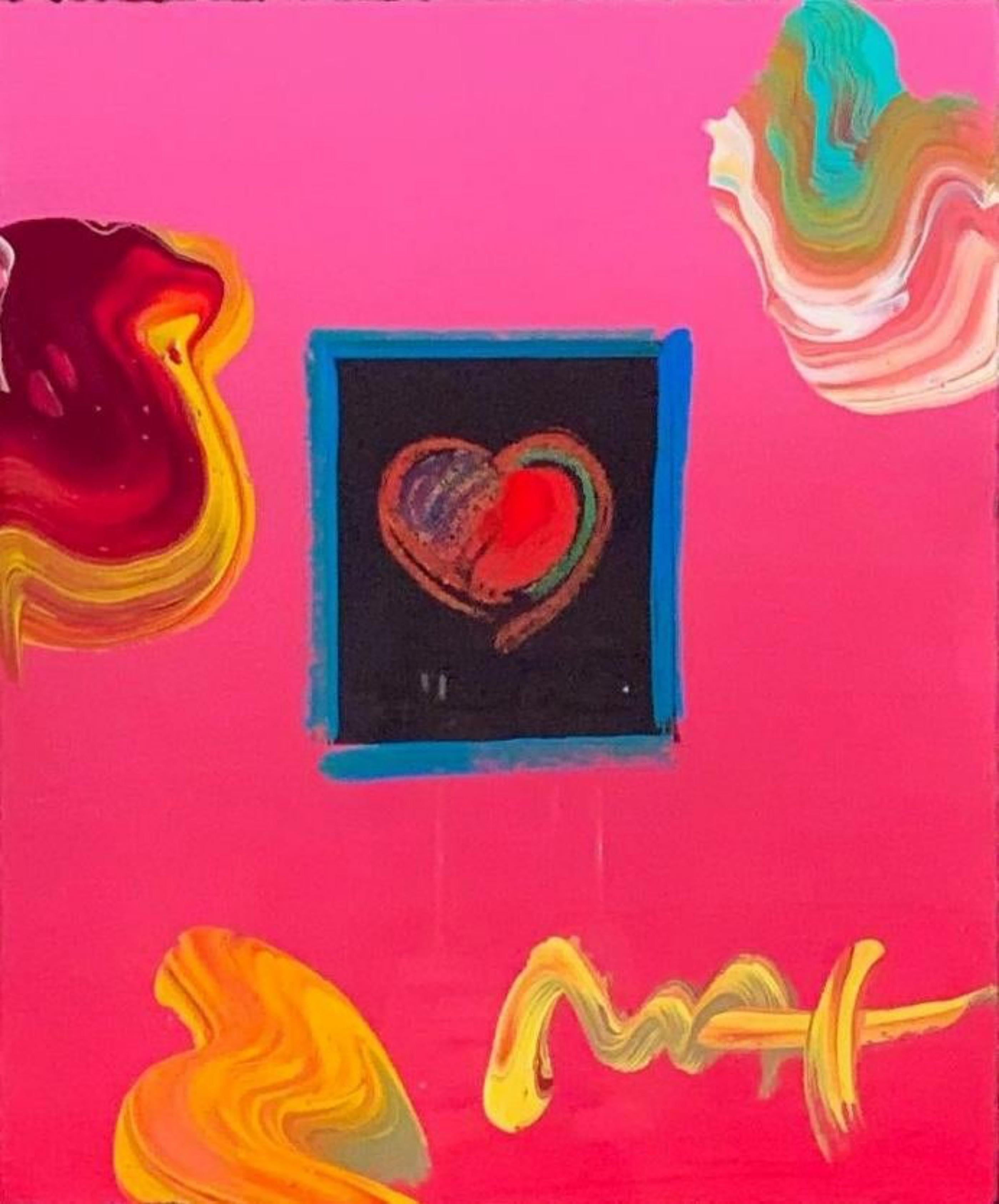 Untitled painting (signed twice, inscribed with a unique original drawing verso) - Mixed Media Art by Peter Max