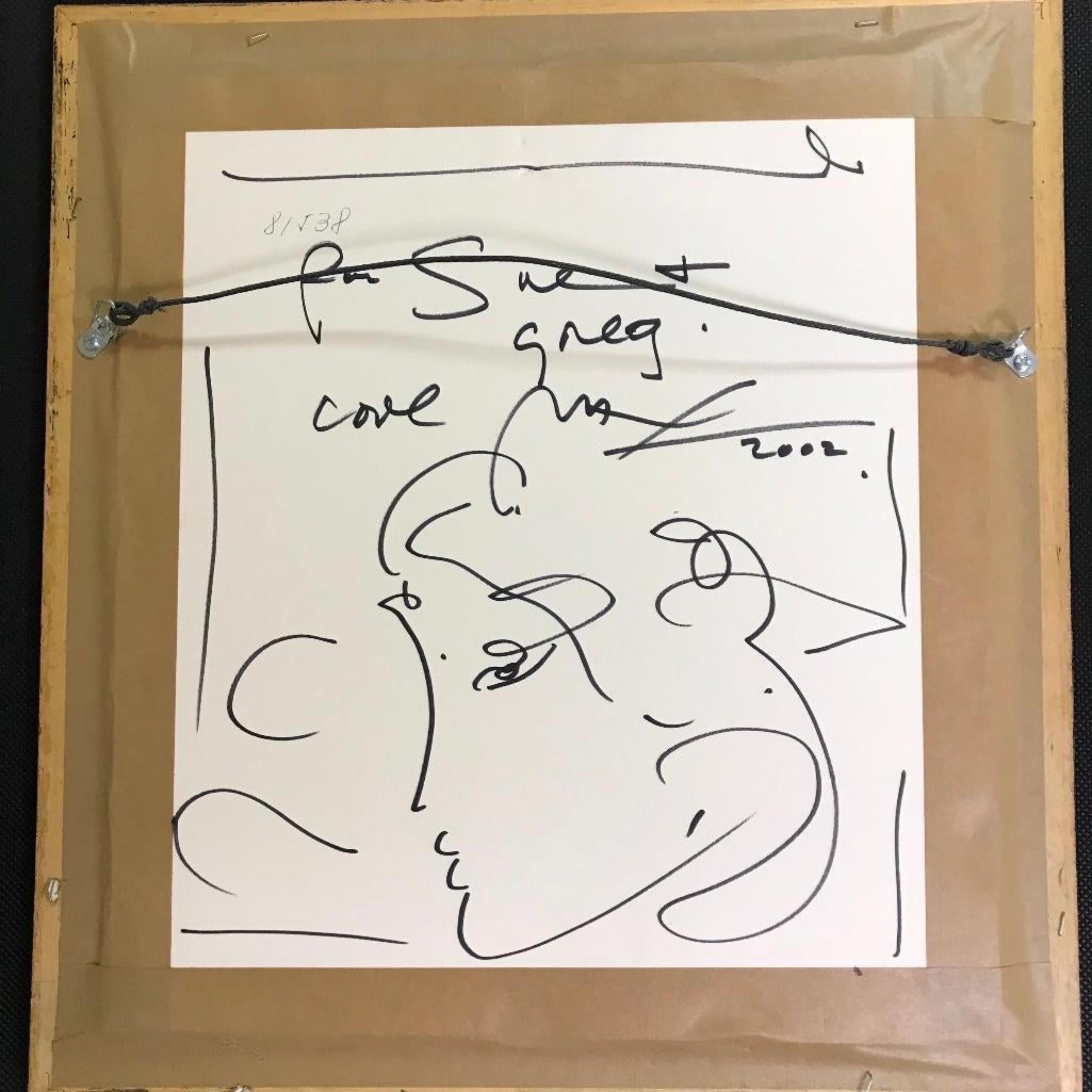 Untitled painting (signed twice, inscribed with a unique original drawing verso) 2