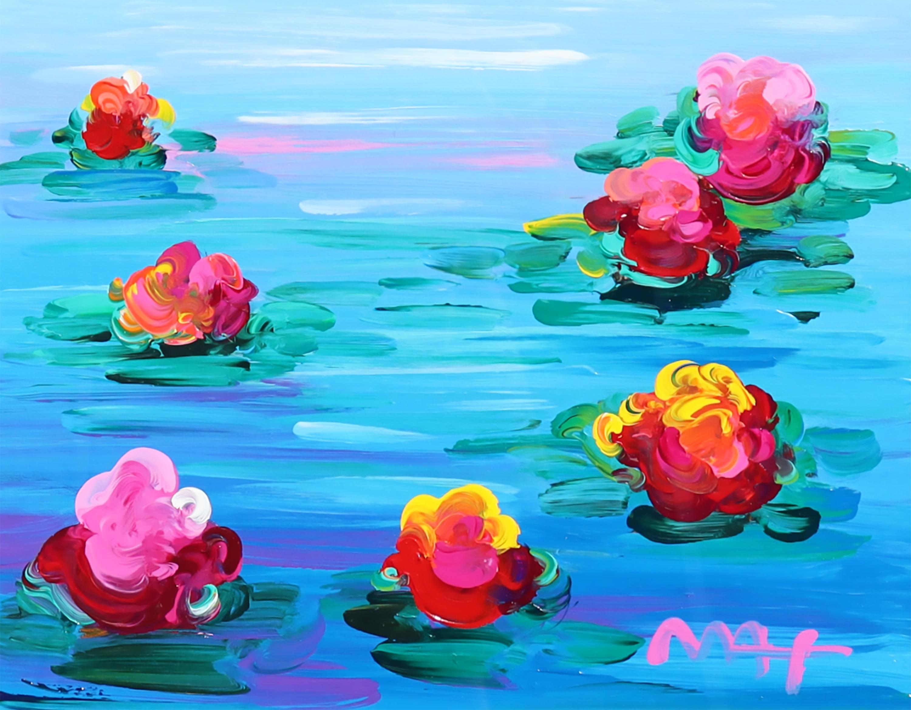 Still-Life Painting Peter Max - Nénuphars