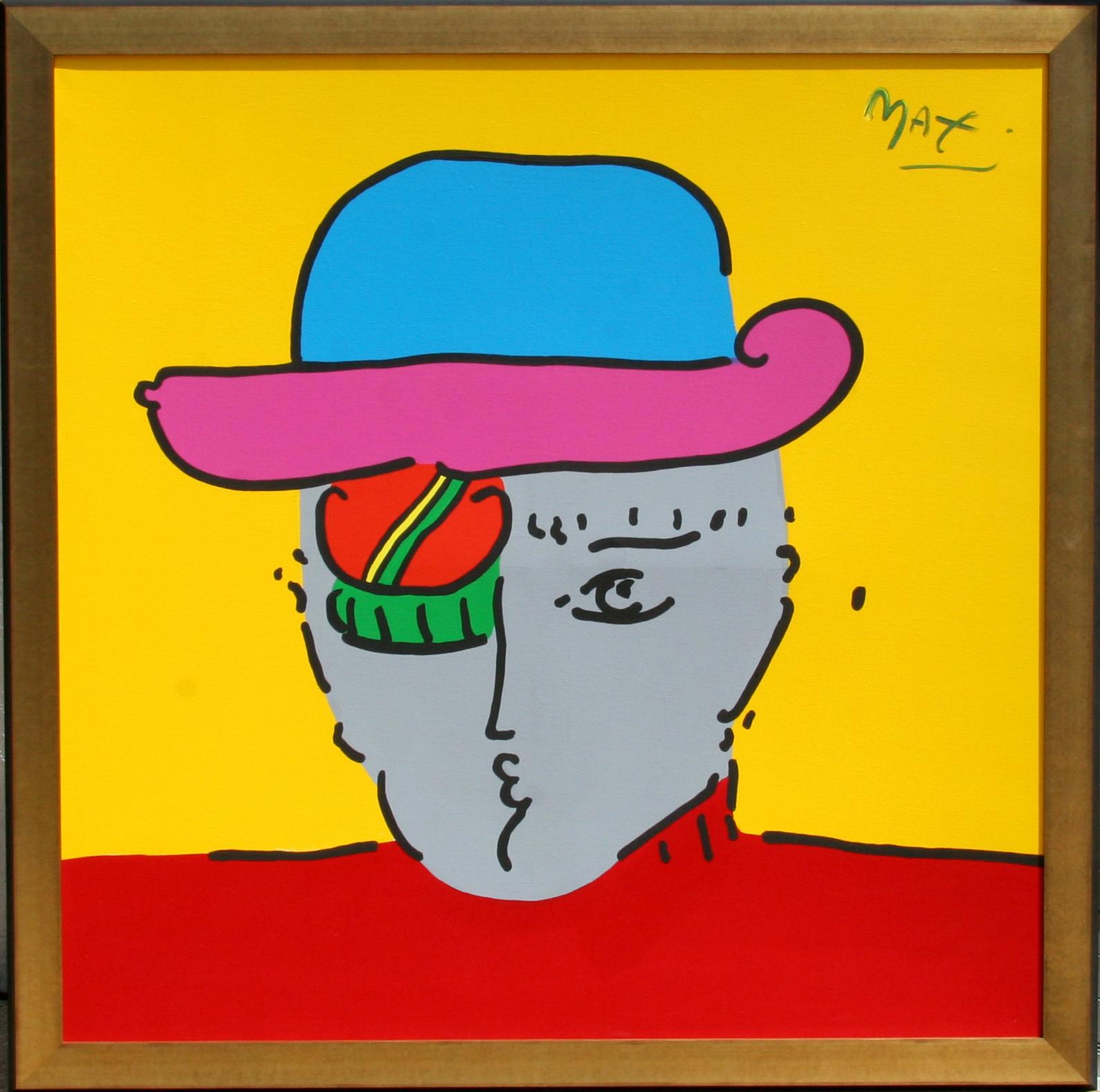 Portrait Painting Peter Max - Zero Megalopolis