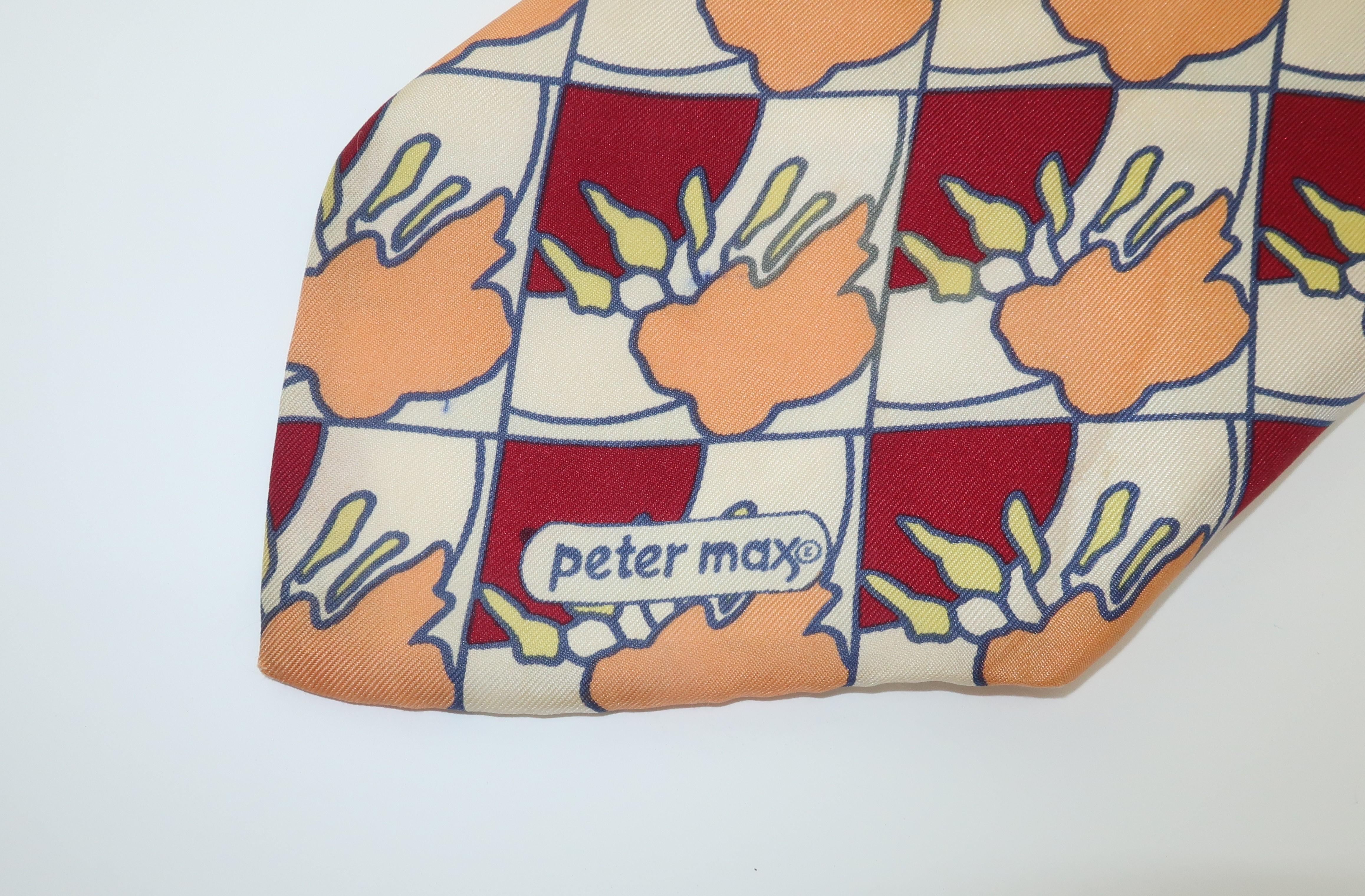 Peter Max - Cravate en soie italienne Pop Art, années 1960 État moyen - En vente à Atlanta, GA