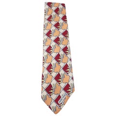Vintage Peter Max Pop Art Italian Silk Necktie, 1960's