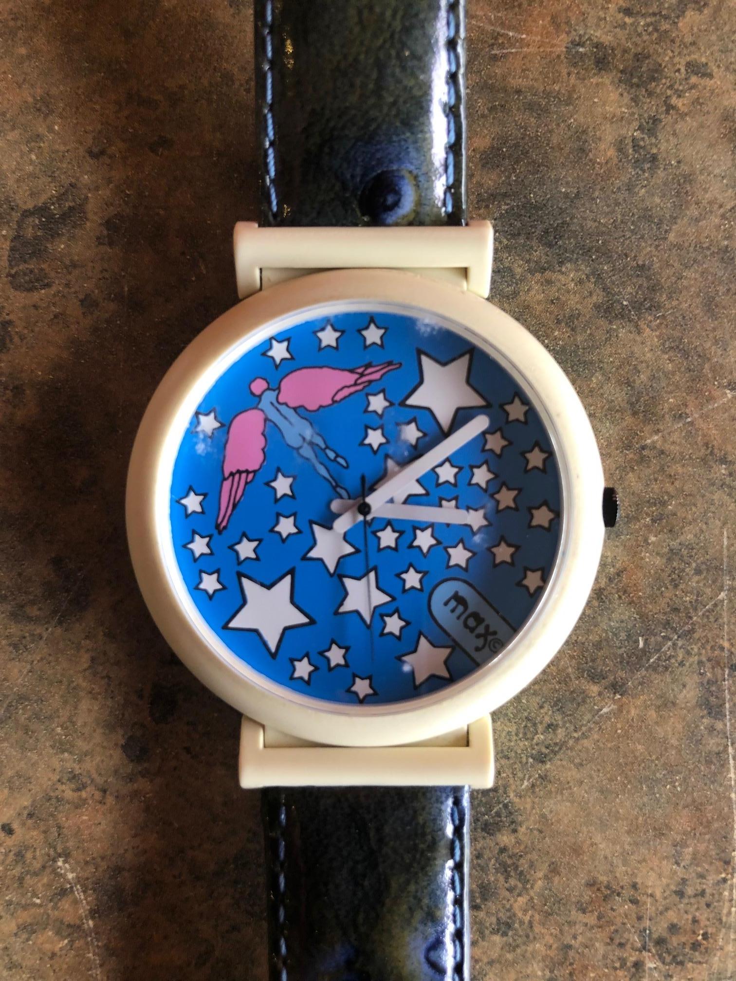 Max Pop Art-Armbanduhr (amerikanisch) im Angebot