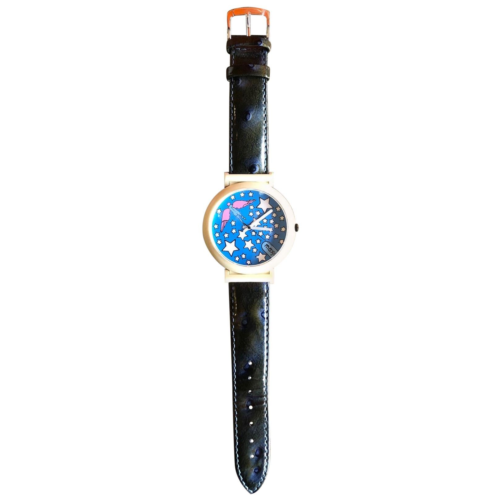 Peter Max Pop Art Wristwatch For Sale