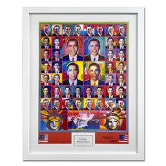 "44 Obama III" Framed Hand Signed Offset Lithograph