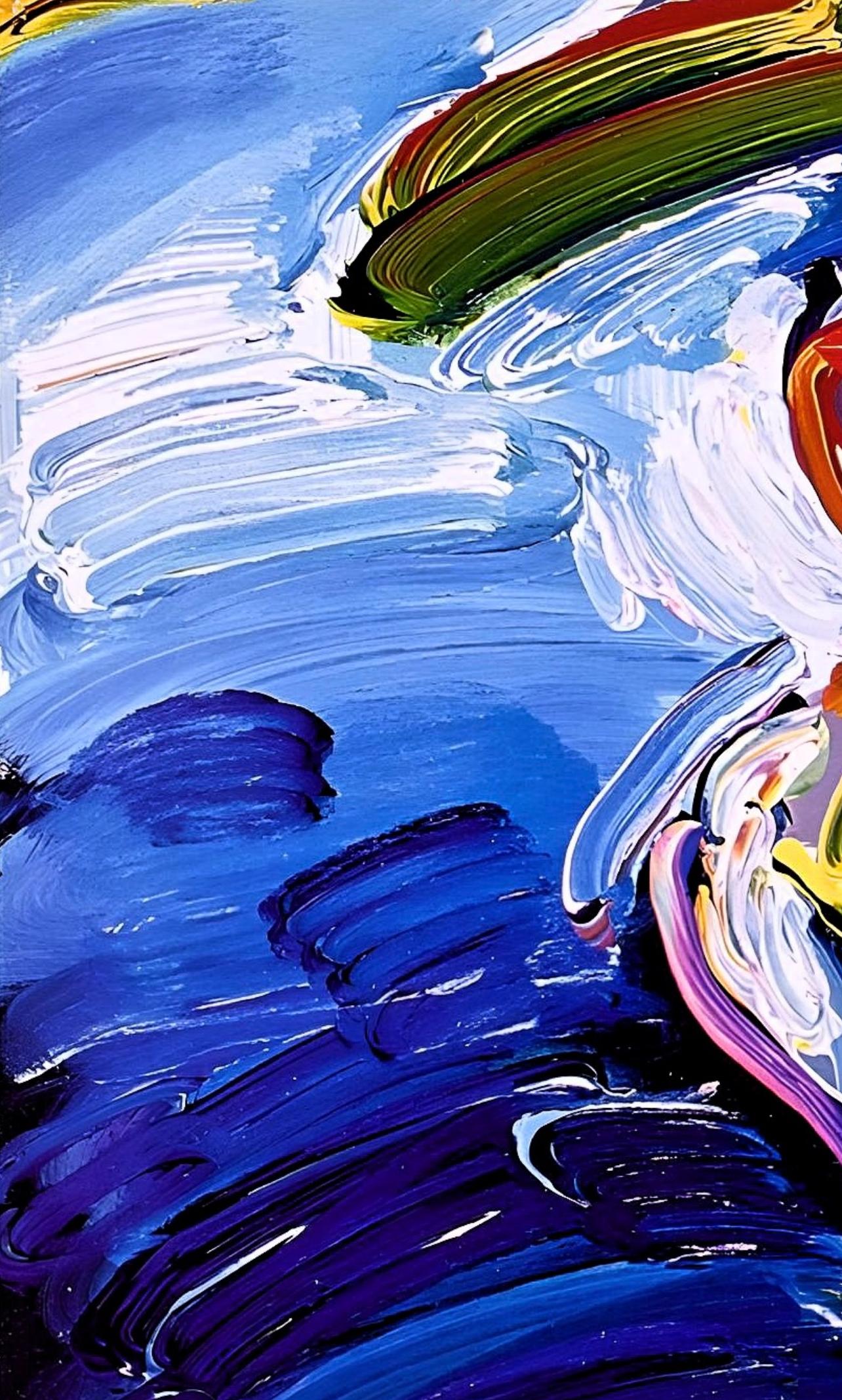Abstract Figure With Umbrella, Peter Max For Sale 2