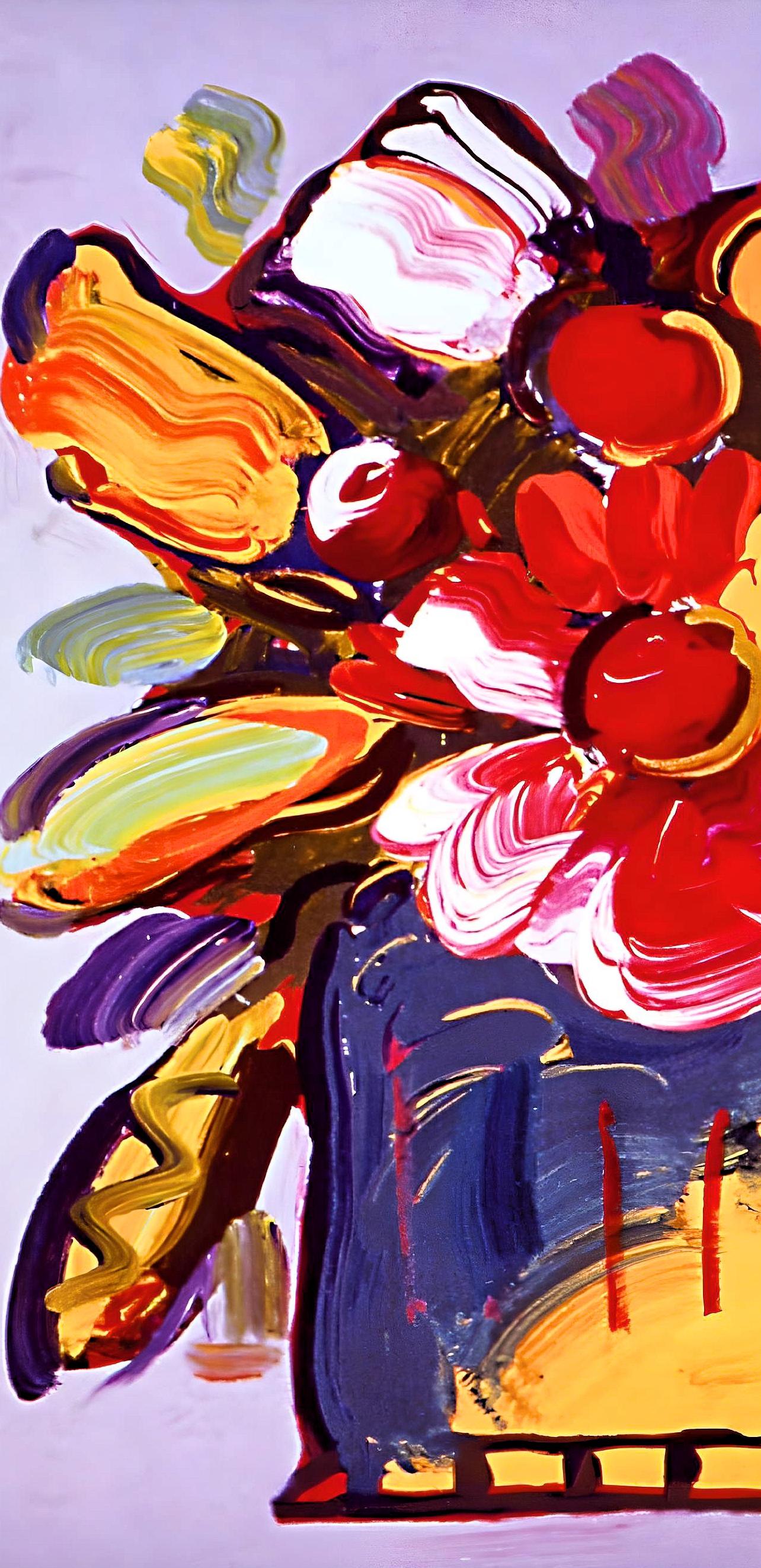 Abstract Flowers II, Peter Max For Sale 1