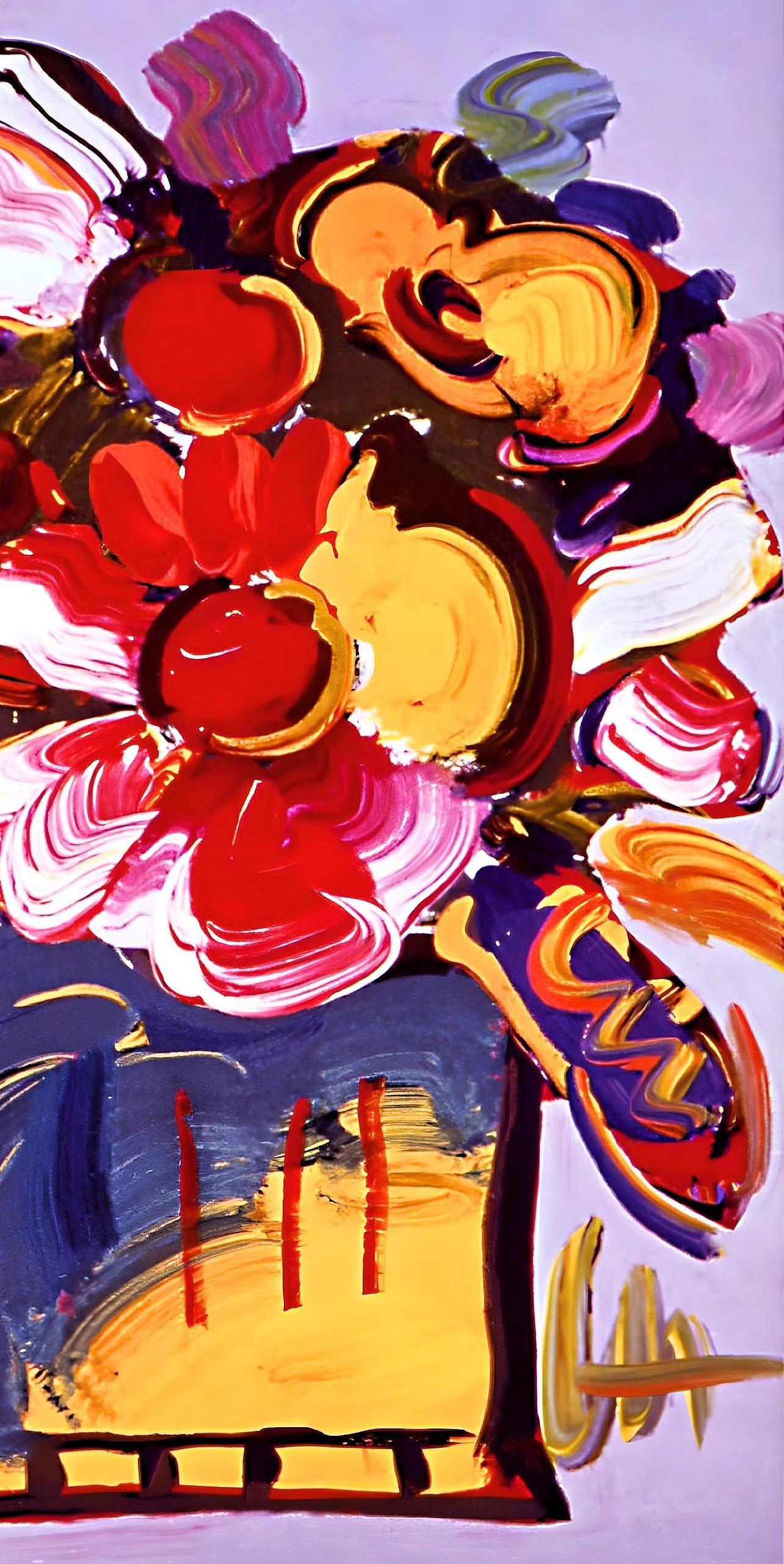 Abstract Flowers II, Peter Max For Sale 2