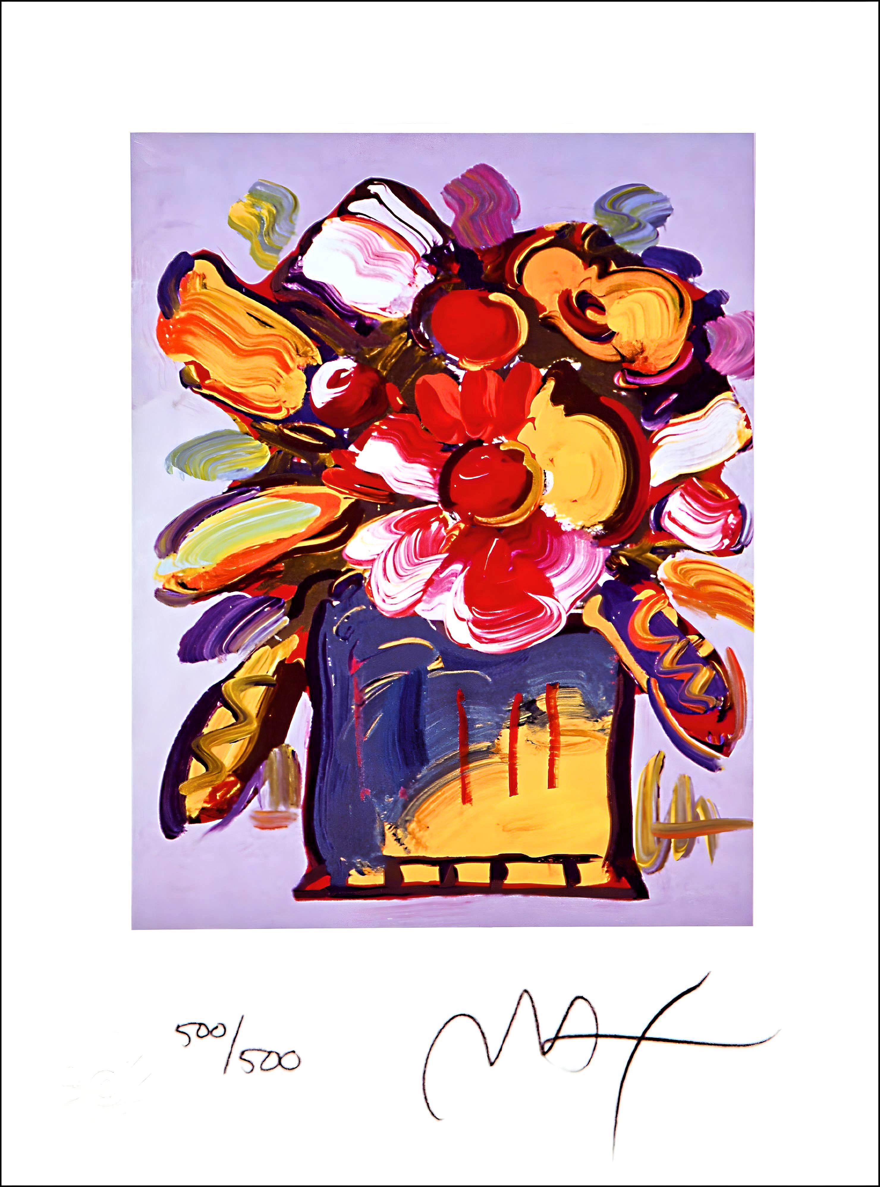 Abstrakte Blumen II, Peter Max im Angebot 5