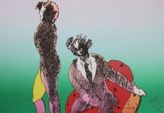 Across the Room, Psychedelic Art Lithograph by Peter Max