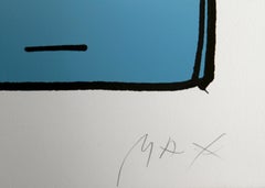 Alfred (Hitchcock), Psychedelic Art Lithograph  by Peter Max