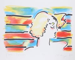 American Woman, Psychedelic Art Lithograph by Peter Max