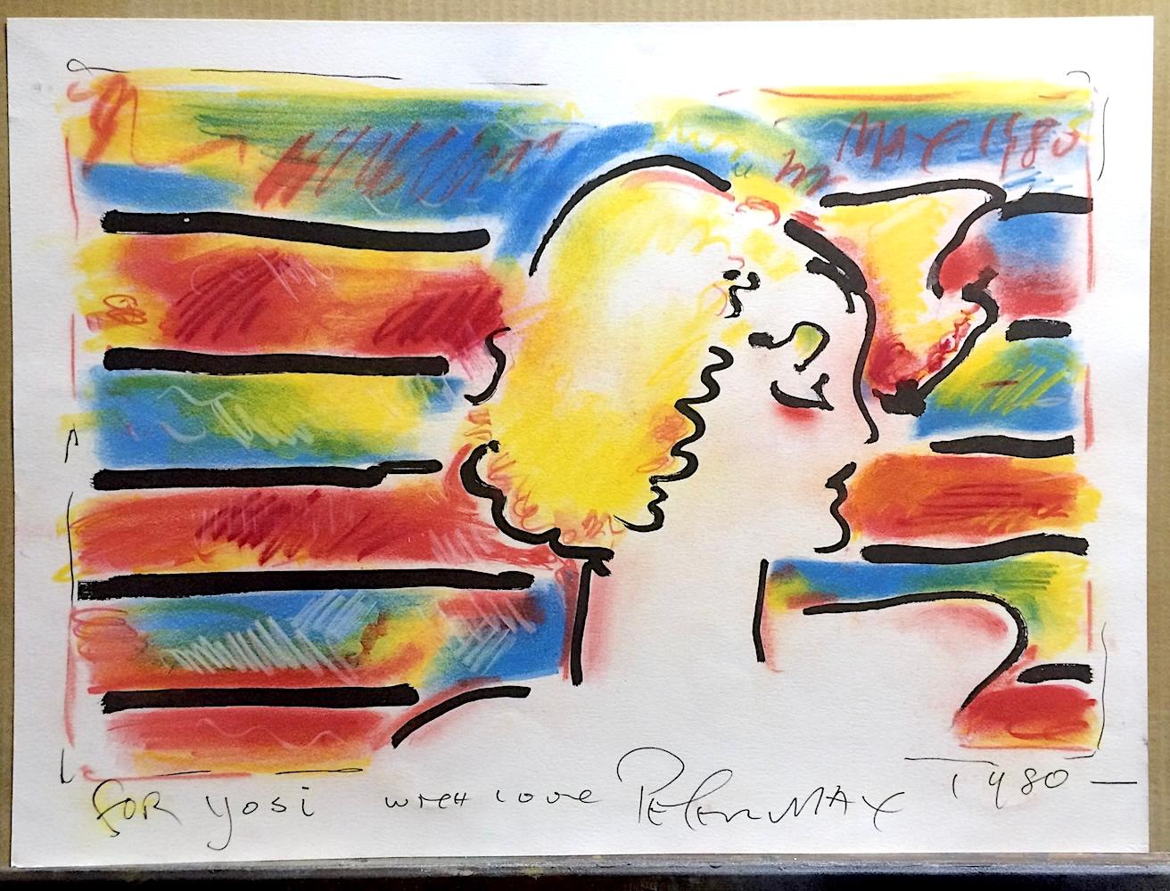 Femme américaine exemplaire unique coloré à la main avec portrait au pastel en vente 3