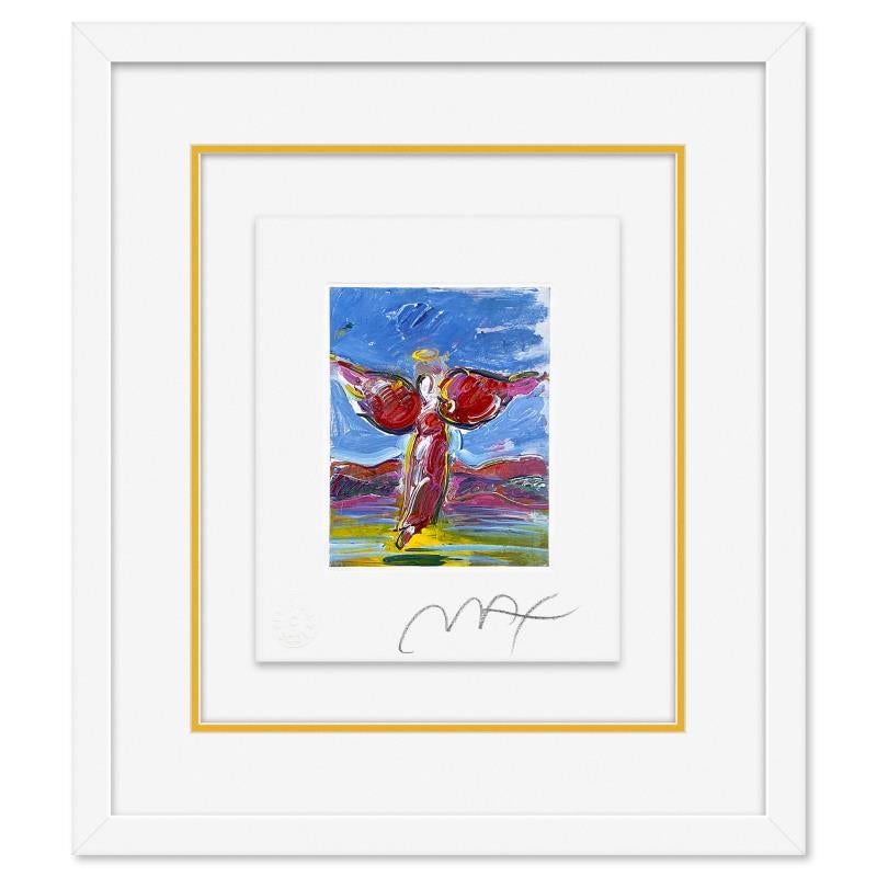Peter Max Print - "Angel" Framed Limited Edition Lithograph