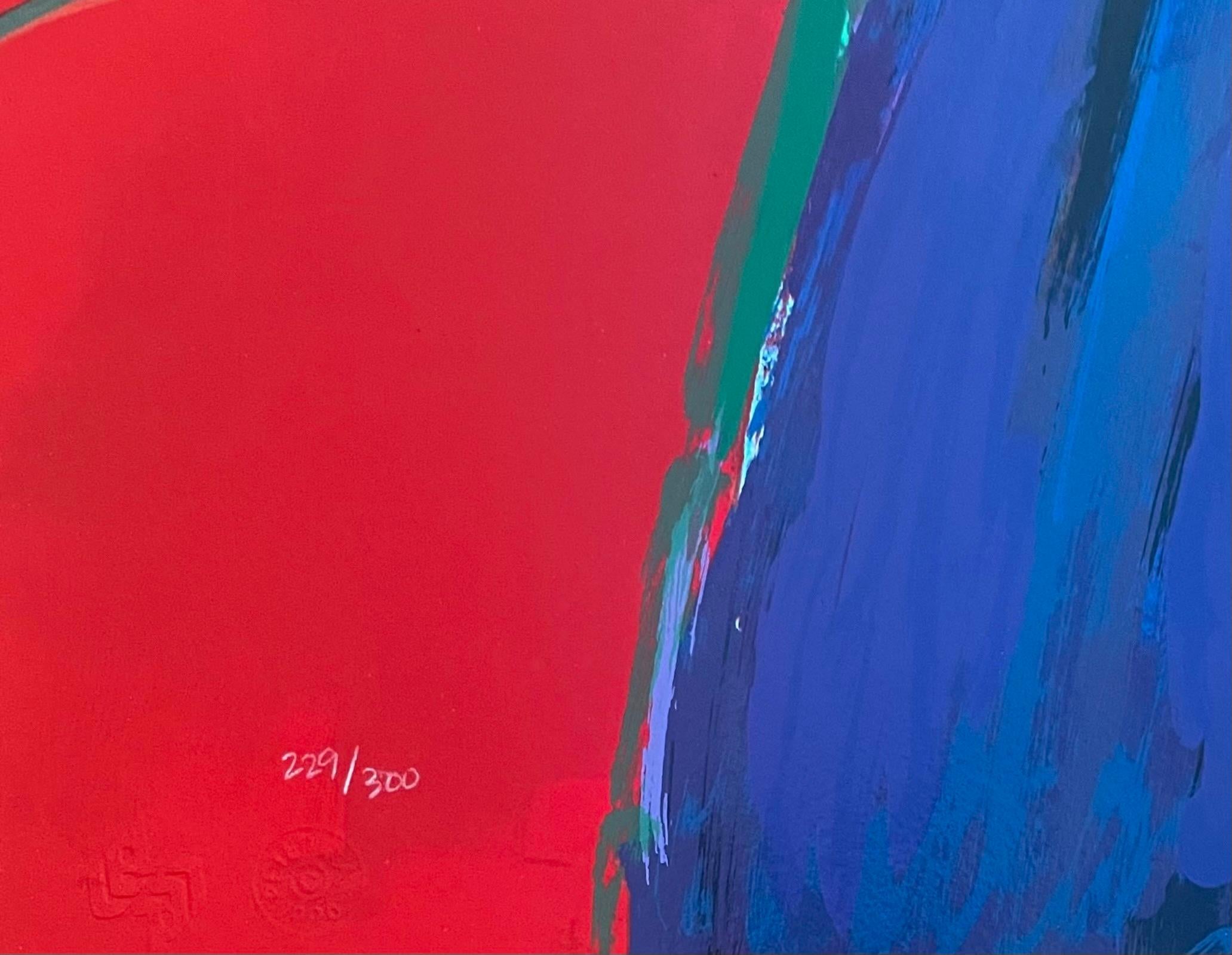 Angel, Heart on Red, Peter Max For Sale 1