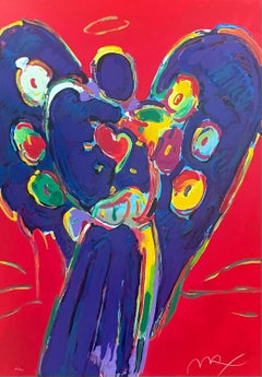 Vintage Angel, Heart on Red, Peter Max