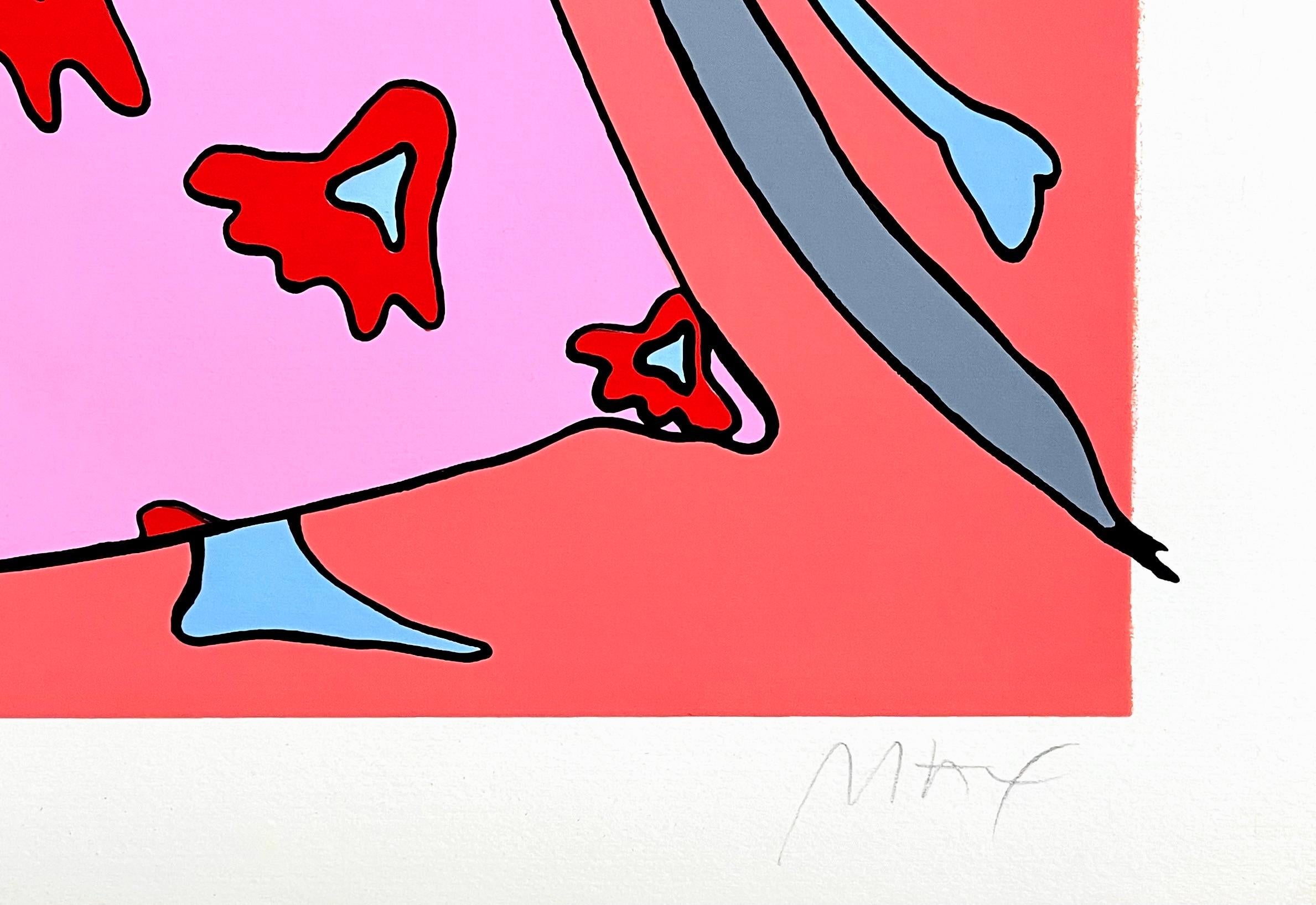Artist: Peter Max (1937)
Title: Angel
Year: 1978
Edition: 234/250, plus proofs
Medium: Silkscreen on Fabriano Rosapina paper
Size: 22 x 30 inches
Condition: Excellent
Inscription: Signed and numbered by the artist.
Notes: Published by Via