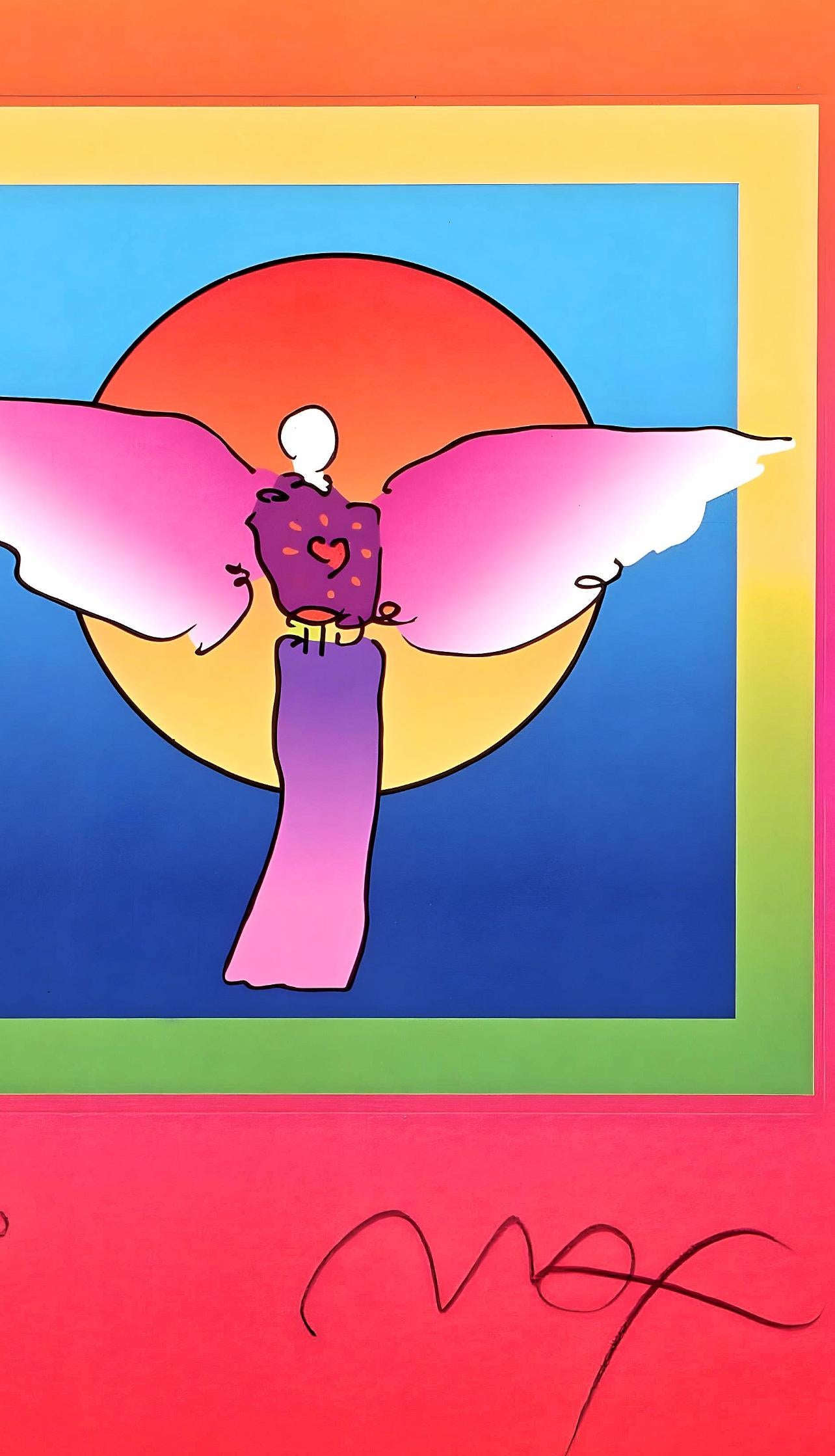 Angel with Heart on Blends, Peter Max For Sale 3