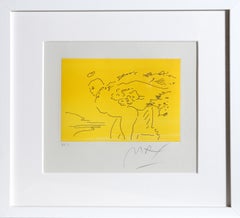 Angel (Yellow), Pop Art Etching by Peter Max