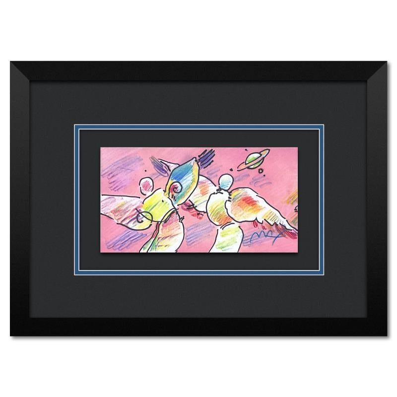 Peter Max Print - "Angels in Space" Framed Limited Edition Lithograph